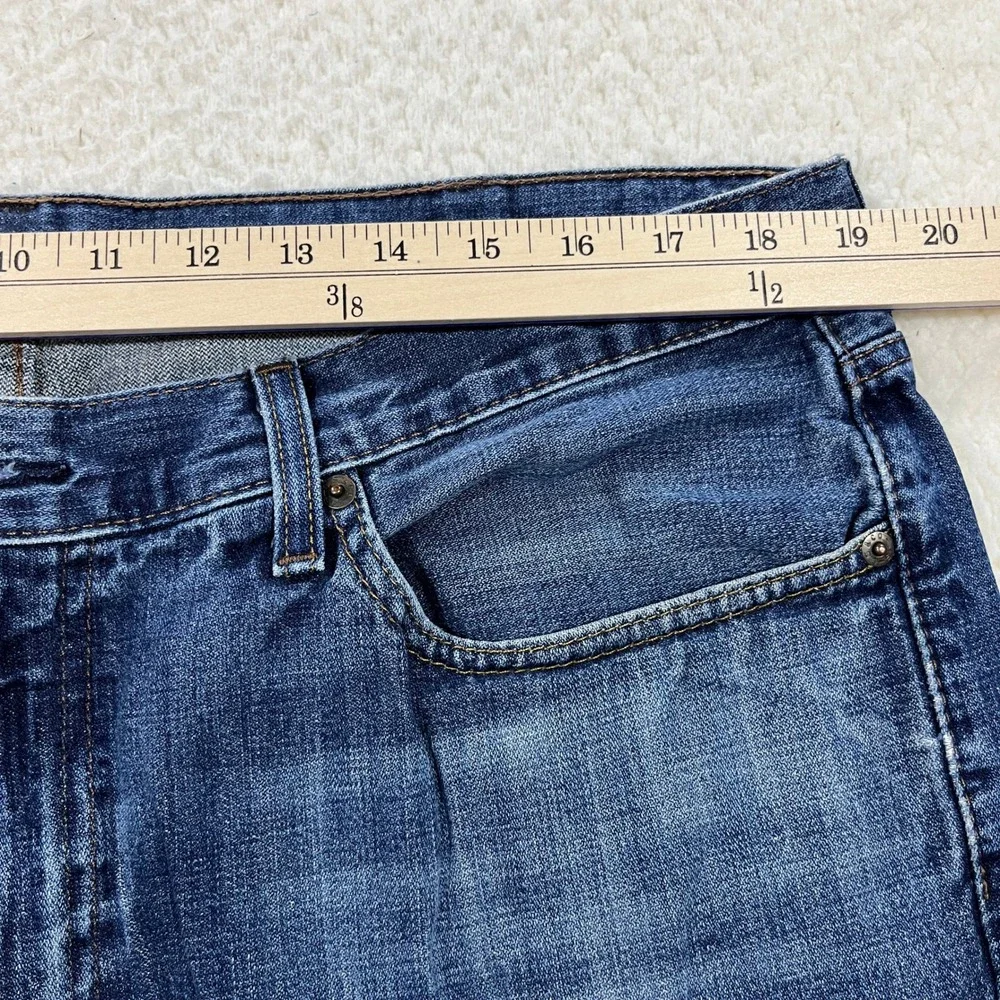 Levi's Jeans Mens 38x34 Blue 514 Straight Fit Denim Stretch Casual 00514-0308